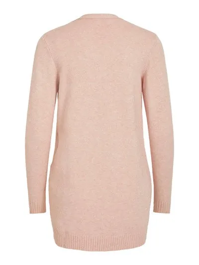 ASHLEY OPEN KNIT CARDIGAN (MISTY ROSE)