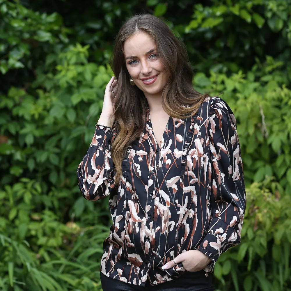 BRINA BLOUSE (BLACK)