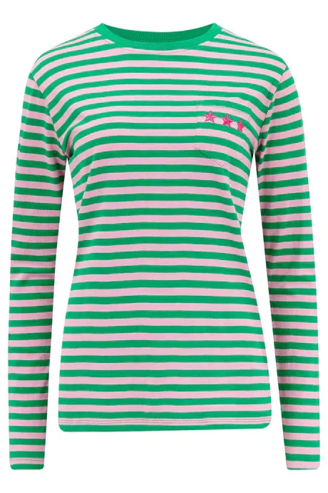 BRUNSWICK JERSEY TOP (PINK/ GREEN TRIPLE STAR)
