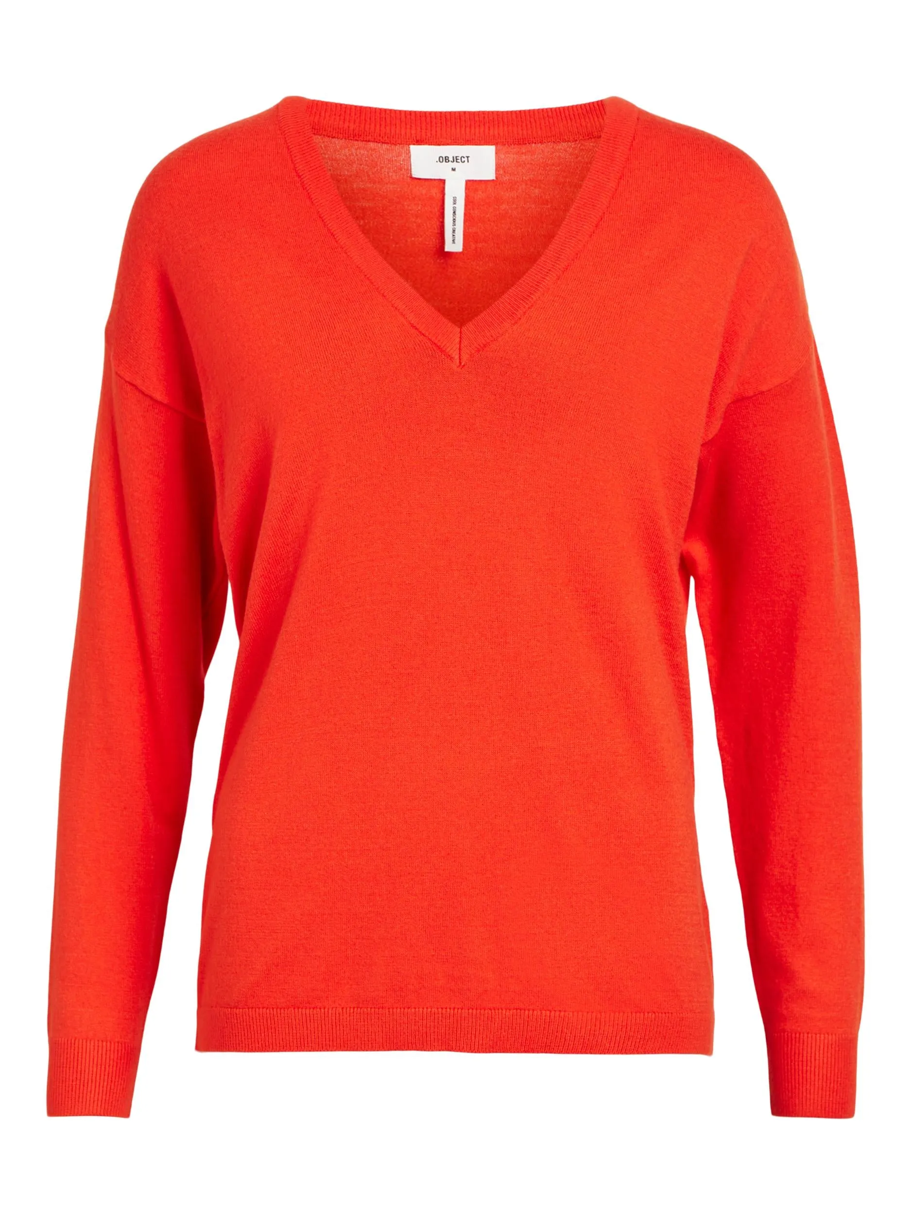 ELEANA V-NECK JUMPER (CHERRY TOMATO)