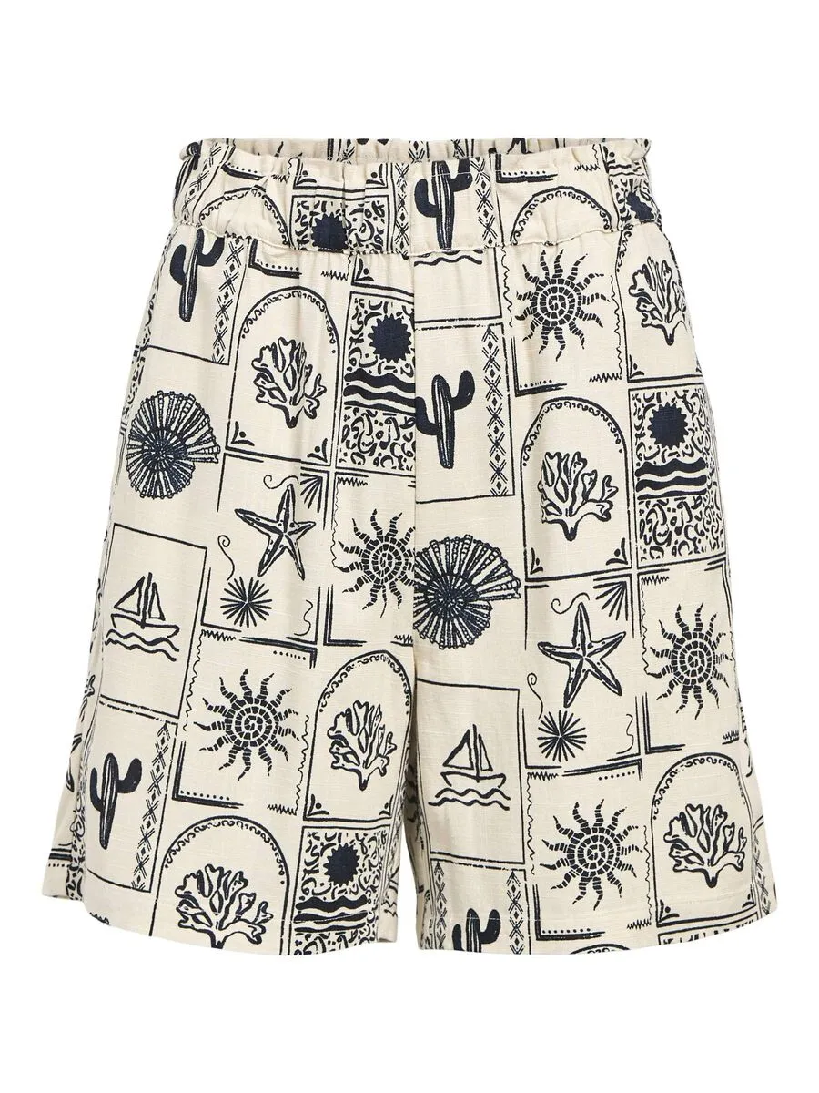 Ember Printed Shorts (Sandshell/Sky Captain)