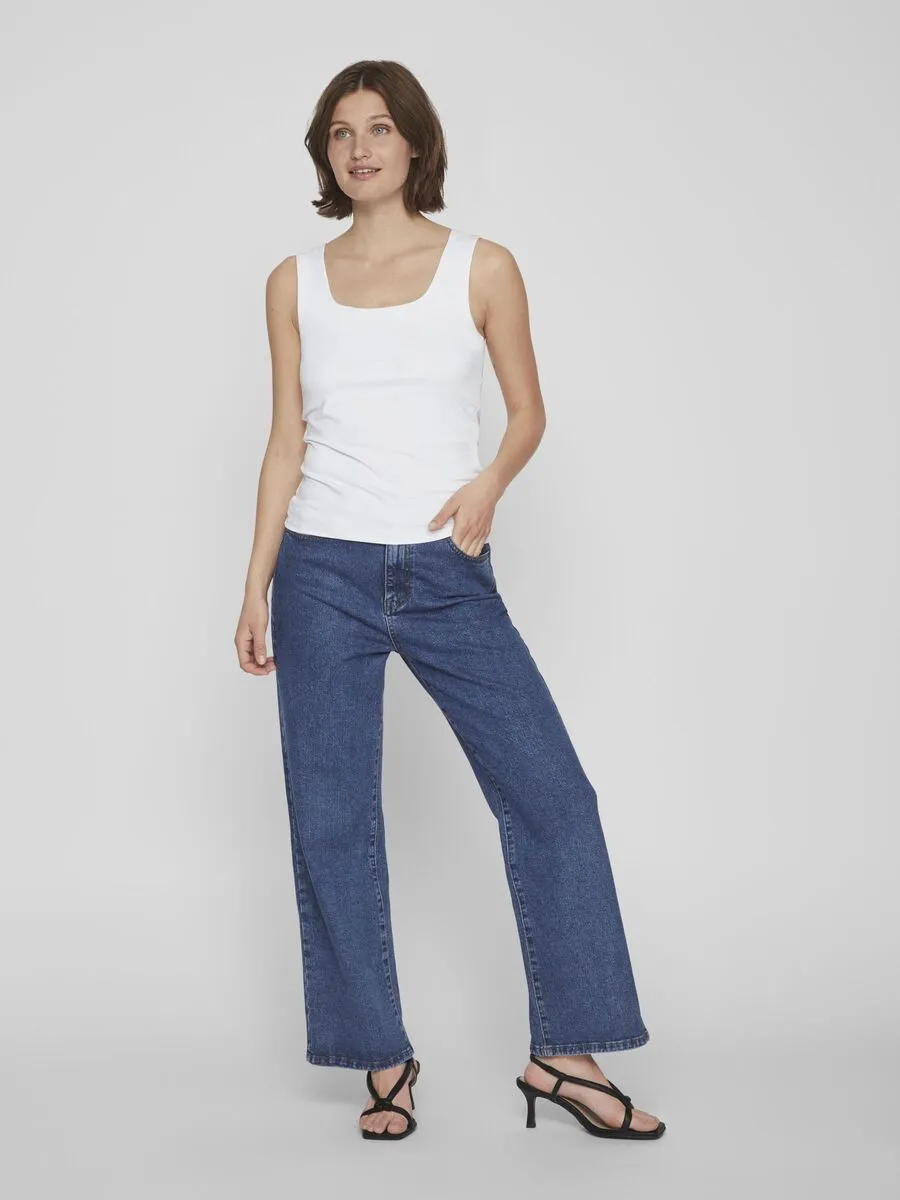 Kennza O-Neck Tank Top (Optical Snow)