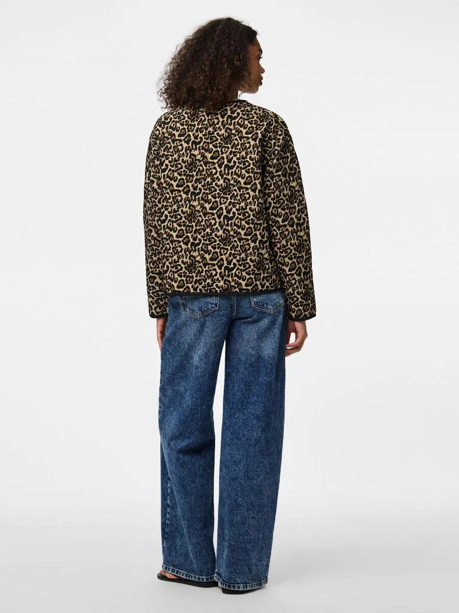 Mel Quilted Jacket (Silver Mink/Leo)