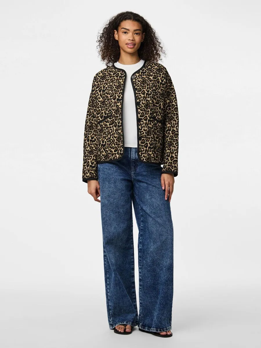 Mel Quilted Jacket (Silver Mink/Leo)