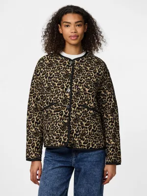 Mel Quilted Jacket (Silver Mink/Leo)