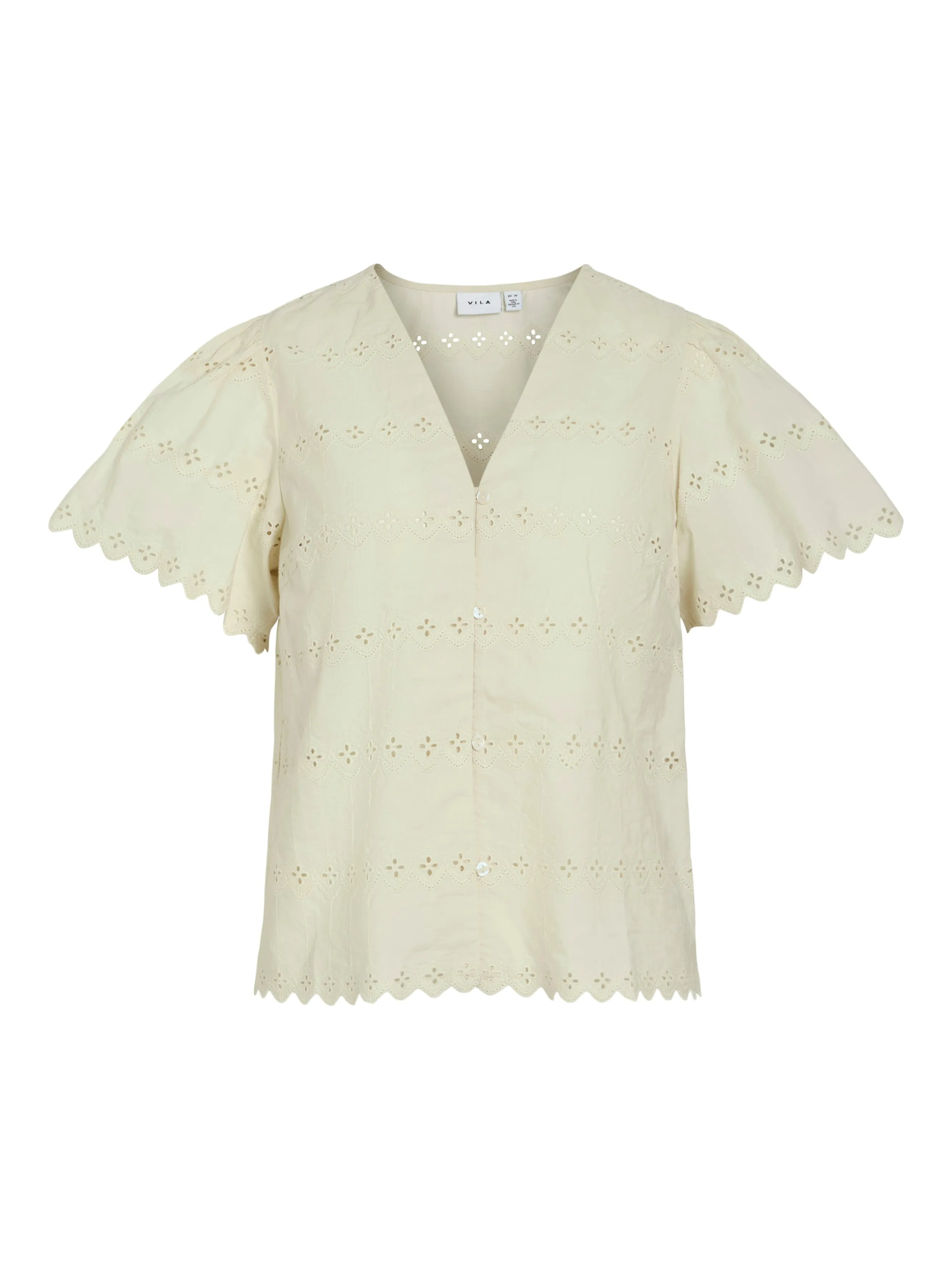 Sadie V-Neck Top (Birch)