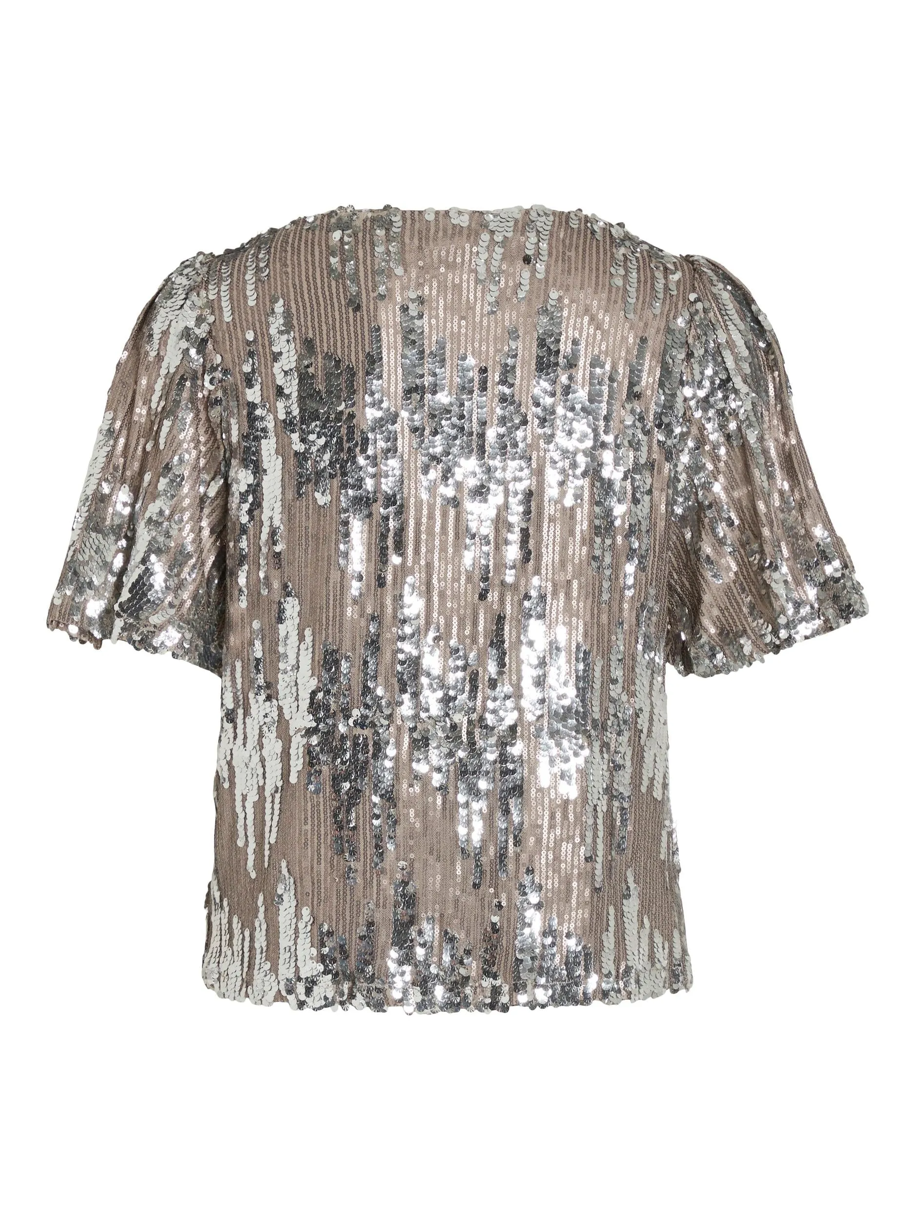 VIAMA SEQUIN TOP (SILVER)